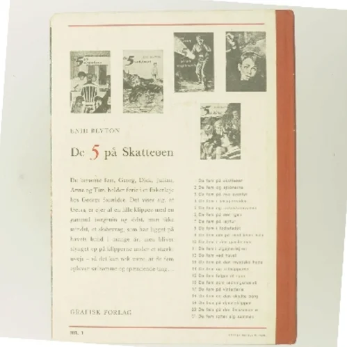 De 5 på Skatteøen af Enid Blyton (Bog)