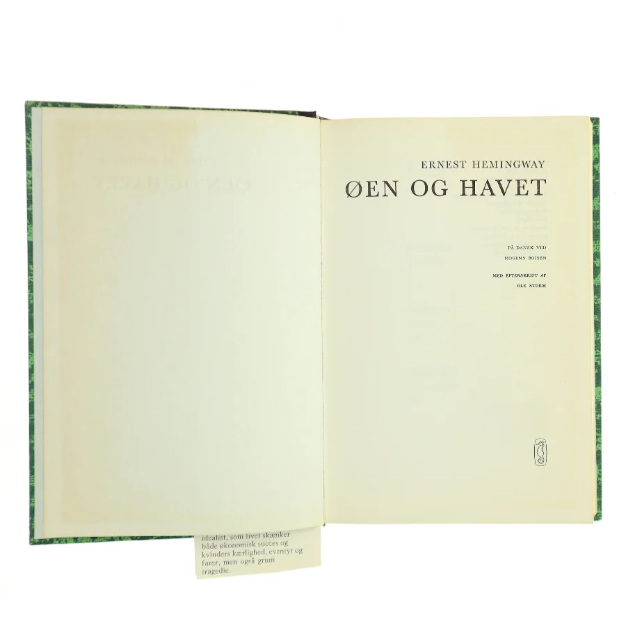 Øen og havet af Ernest Hemingway (Bog)