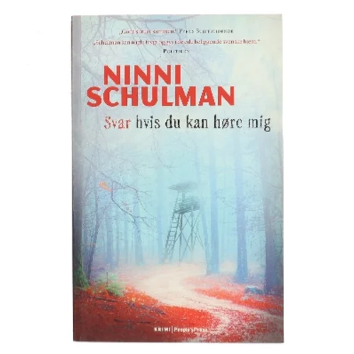 Svar hvis du kan høre mig af Ninni Schulman (Bog)