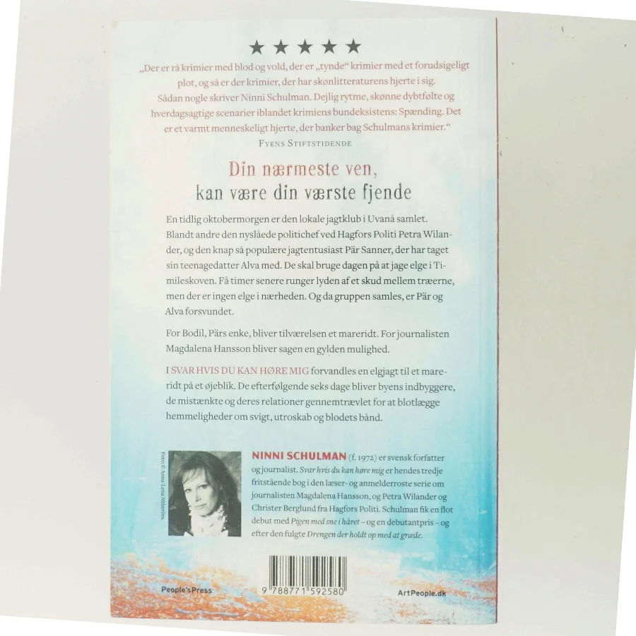 Svar hvis du kan høre mig af Ninni Schulman (Bog)