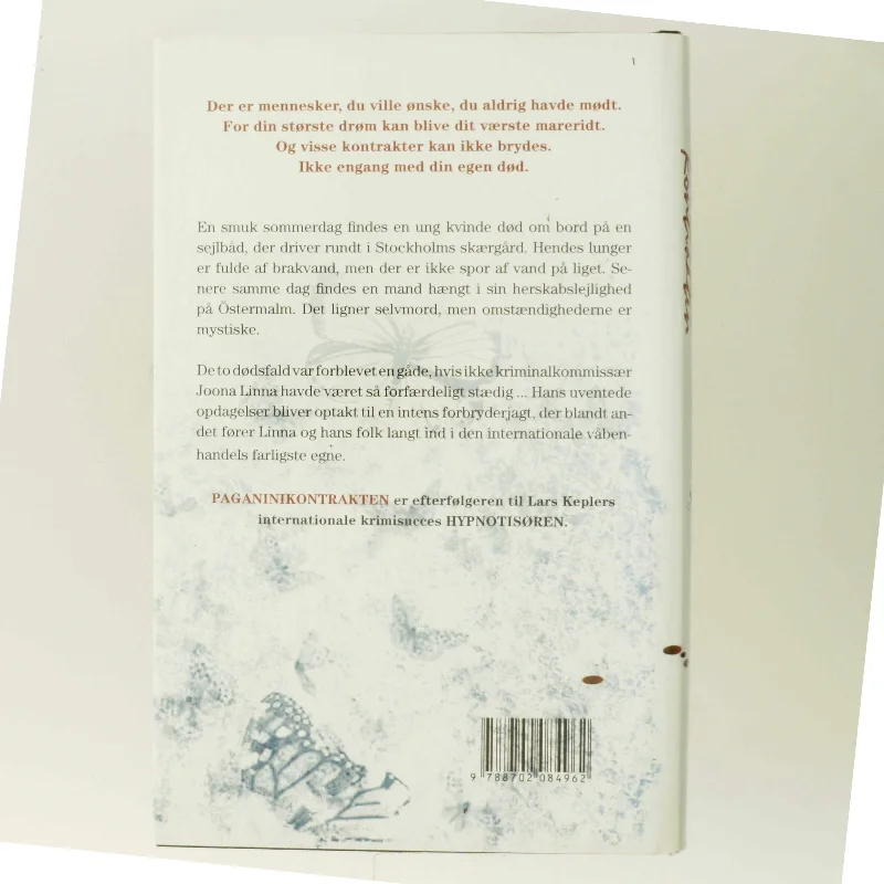 Paganinikontrakten : Kriminalroman (Danish Language) af Lars Kepler (Bog)