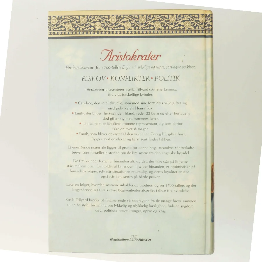 Aristokrater af Stella Tillyard (Bog)