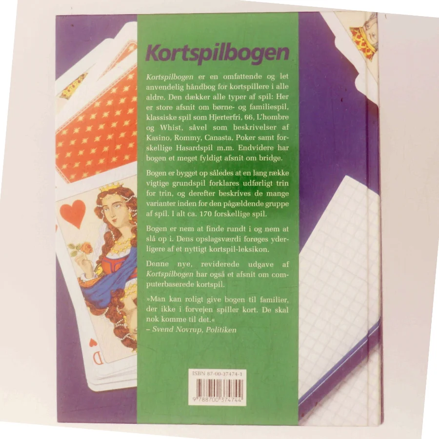 Kortspilbogen af Peter Lund (f. 1941) (Bog)