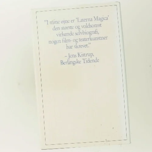 Laterna Magica. Anden del af Ingmar Bergman (Bog)