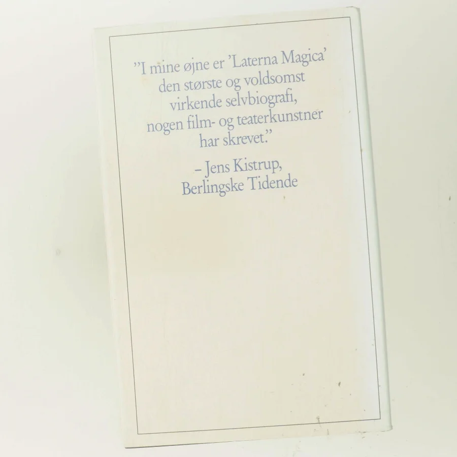Laterna Magica. Anden del af Ingmar Bergman (Bog)