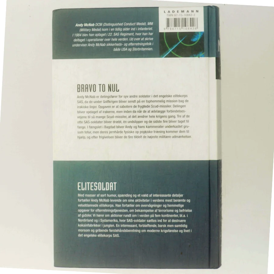 Bravo to nul : Elitesoldat af Andy McNab (Bog)