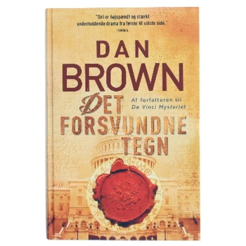 Det forsvundne tegn af Dan Brown (Bog)