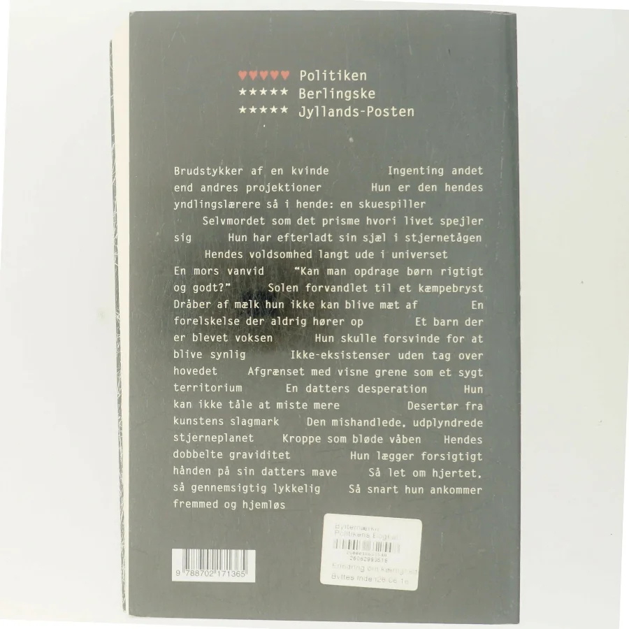 Erindring om kærligheden : roman af Kirsten Thorup (Bog)