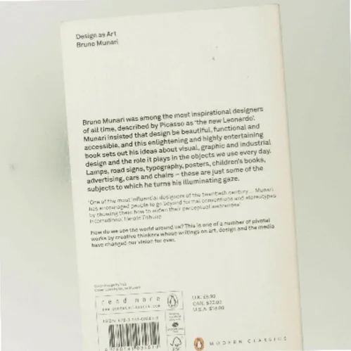 Design as Art af Bruno Munari (Bog)