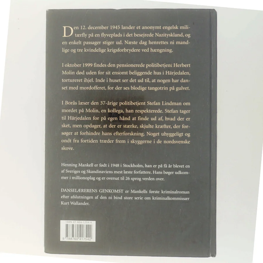 Danselærerens genkomst af Henning Mankell (Bog)