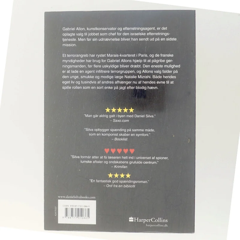 Den sorte enke af Daniel Silva (Bog)