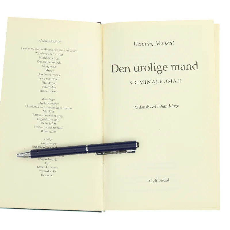 Den urolige mand af Henning Mankell (Bog)