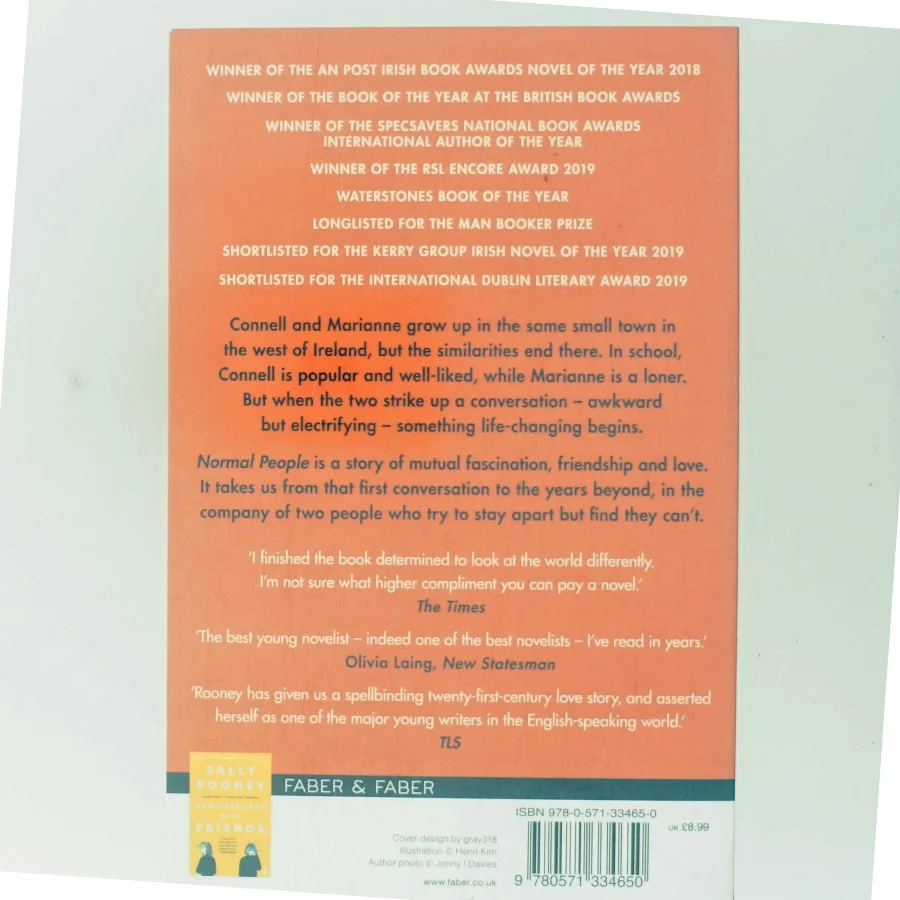 Normal people af Sally Rooney (Bog)