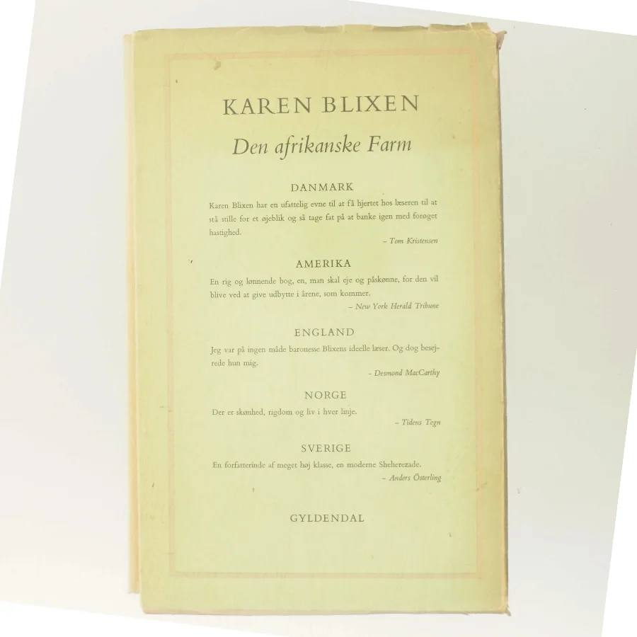 Den afrikanske Farm af Karen Blixen (Bog)