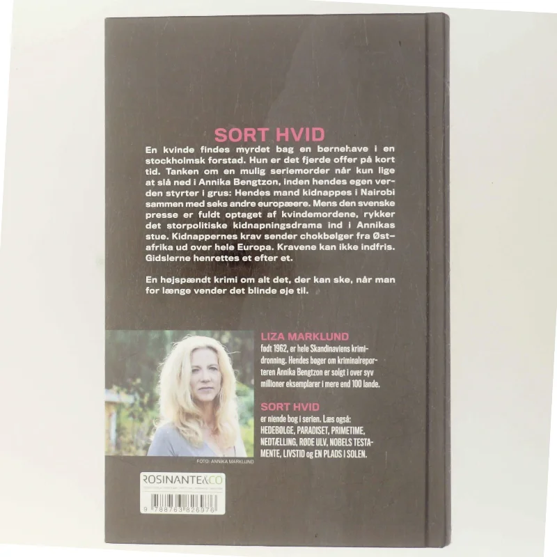 Sort hvid : krimi af Liza Marklund (Bog)