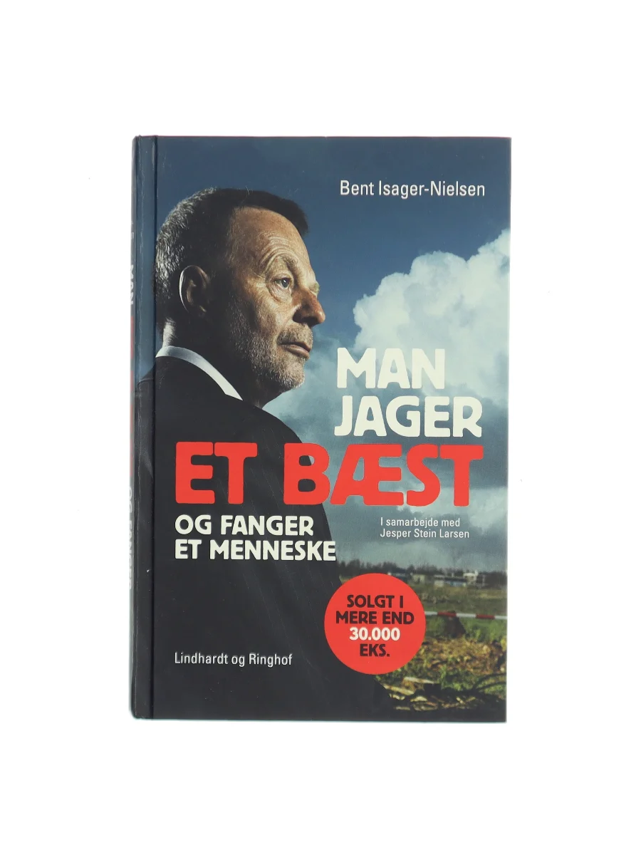 Forsiden af Man jager et bæst og fanger et menneske af Bent Isager-Nielsen