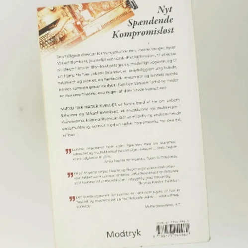 Mænd der hader kvinder af Stieg Larsson (Bog)