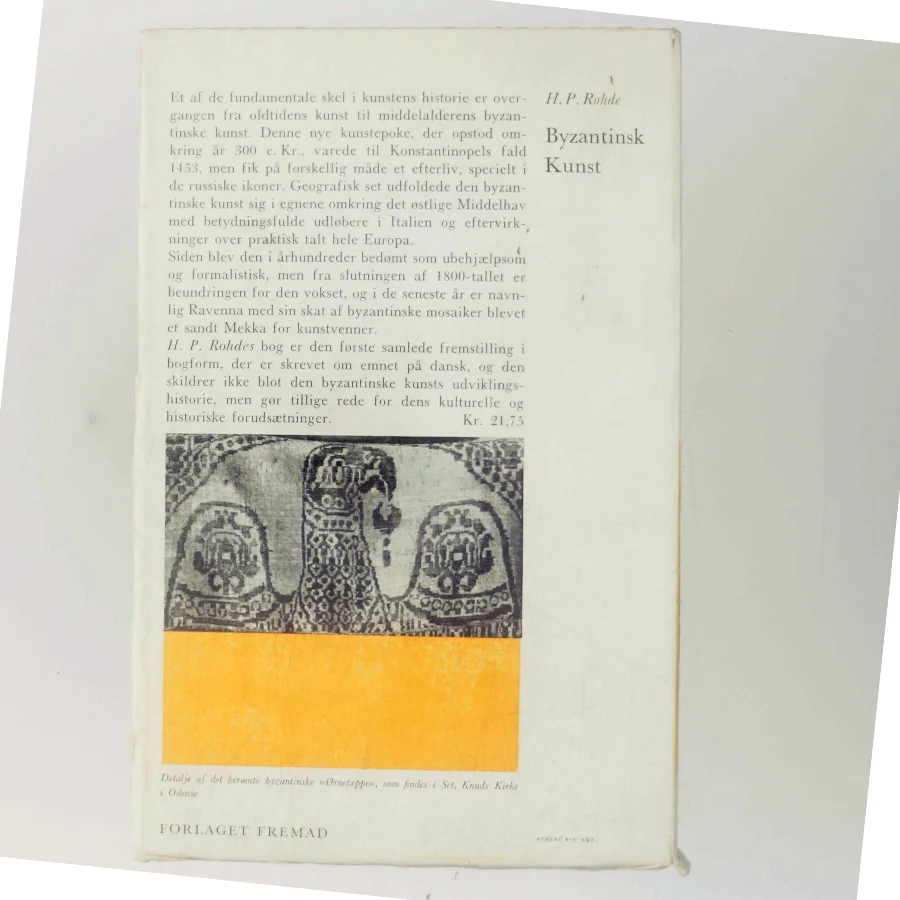 Byzantinsk Kunst af H. P. Rohde (Bog)