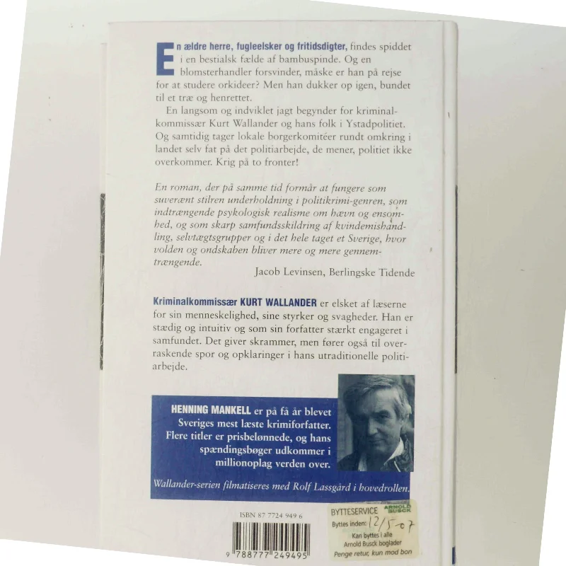 Den femte kvinde af Henning Mankell (Bog)