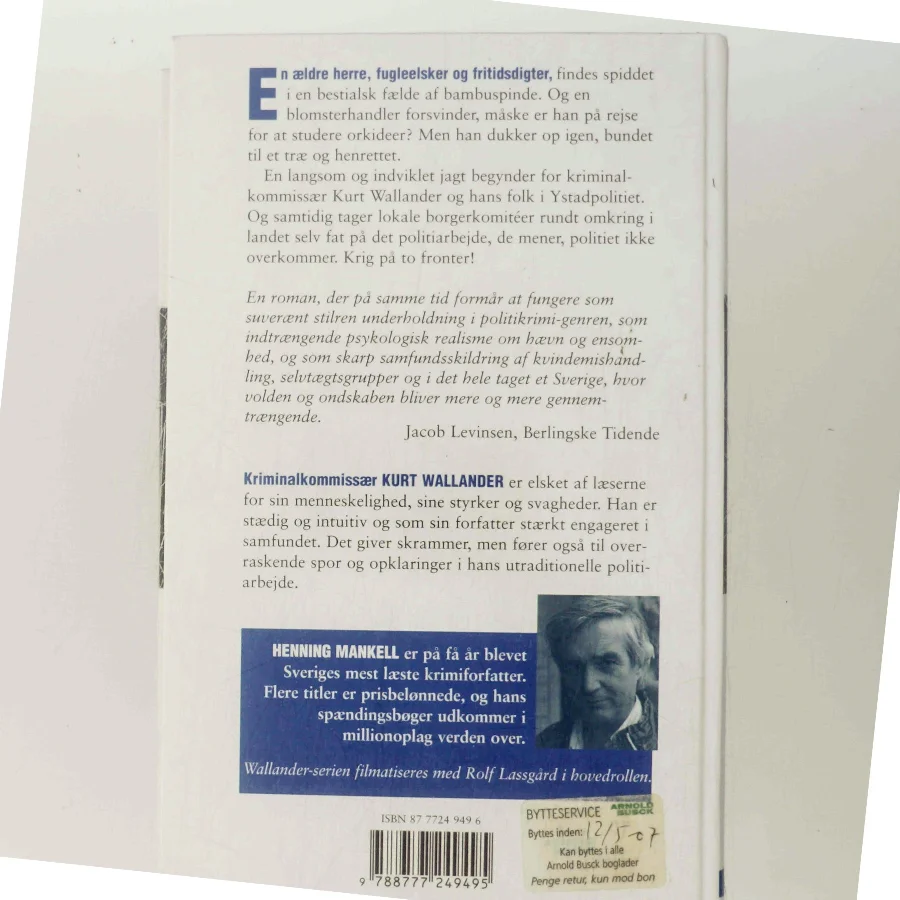 Den femte kvinde af Henning Mankell (Bog)