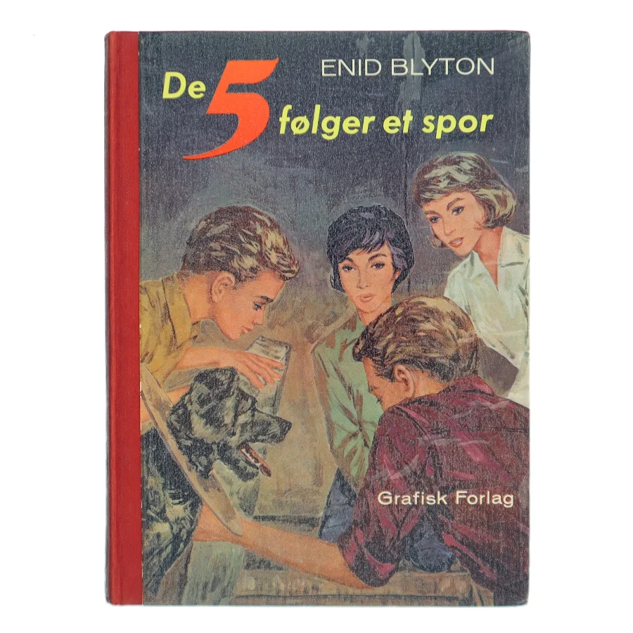 De 5 følger et spor af Enid Blyton (Bog)