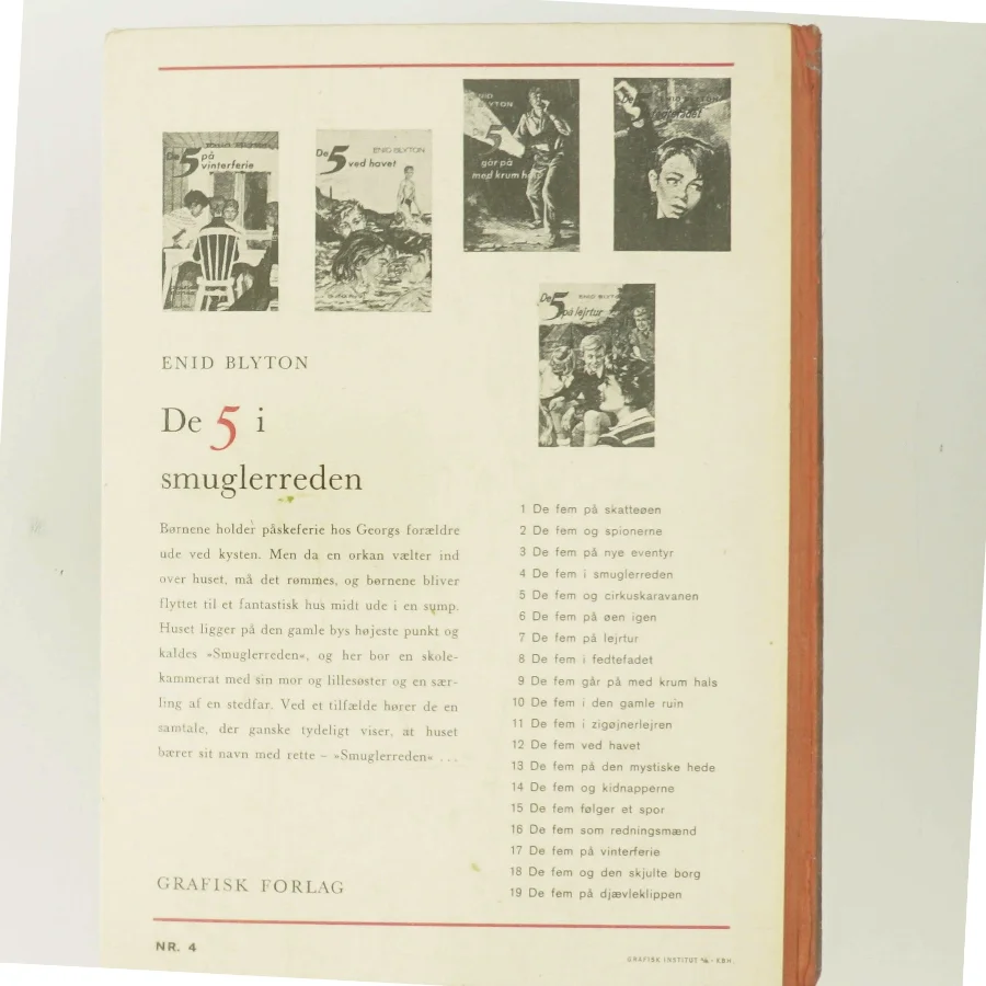 De 5 i Smuglerreden af Enid Blyton (Bog)