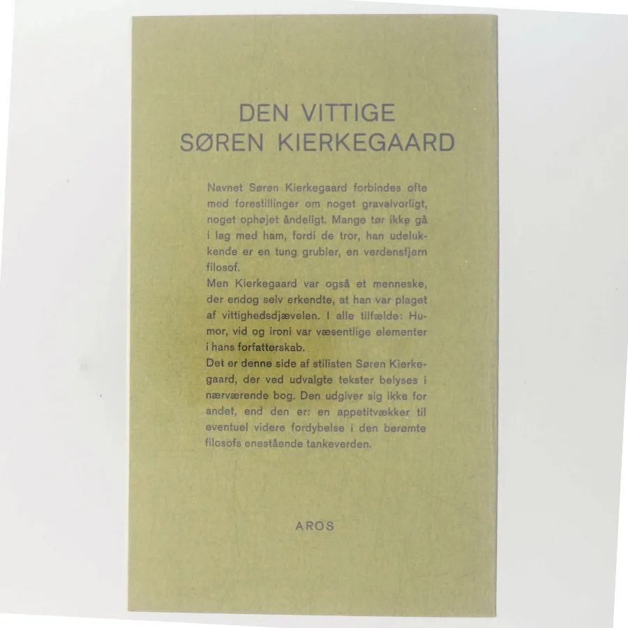 Den vittige Søren Kierkegaard af Kristian Jespersen (Bog)