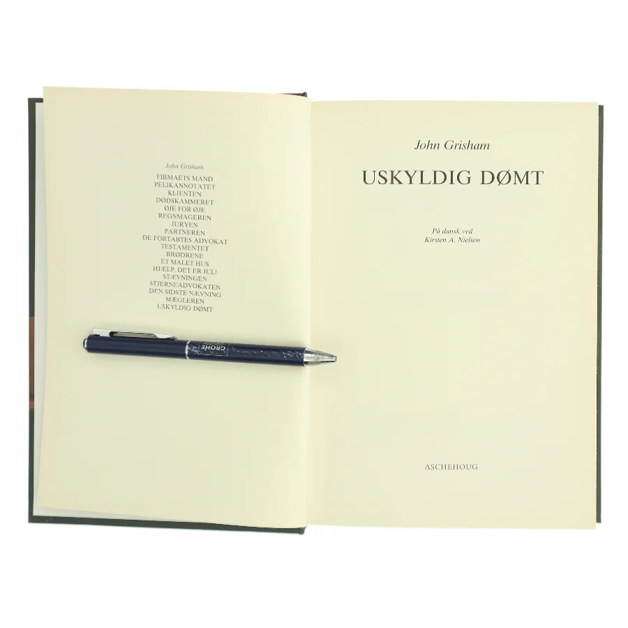 Uskyldig Dømt af John Grisham (Bog)