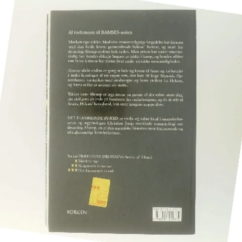 Frihedens dronning : roman. Bind 3, Det flammende sværd af Christian Jacq (Bog)