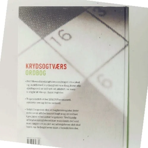 Politikens Kryds og Tværs Ordbog (Bog)