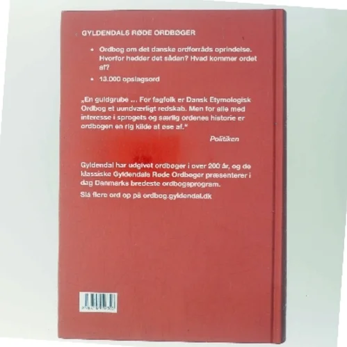 Dansk etymologisk ordbog : ordenes historie af Niels Åge Nielsen (f. 1913) (Bog)