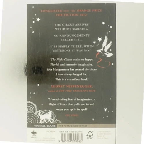 The night circus af Erin Morgenstern (Bog)