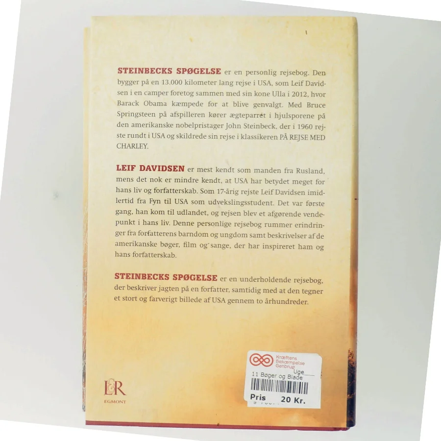 Steinbecks Spøgelse af Leif Davidsen (Bog)