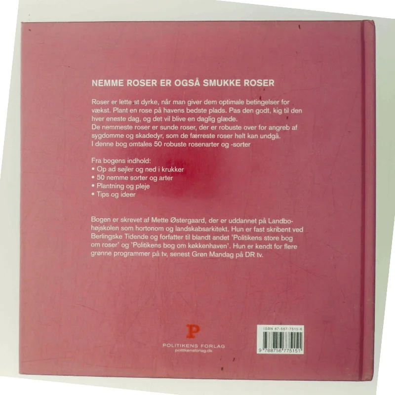 Nemme roser af Mette Østergaard (Bog)