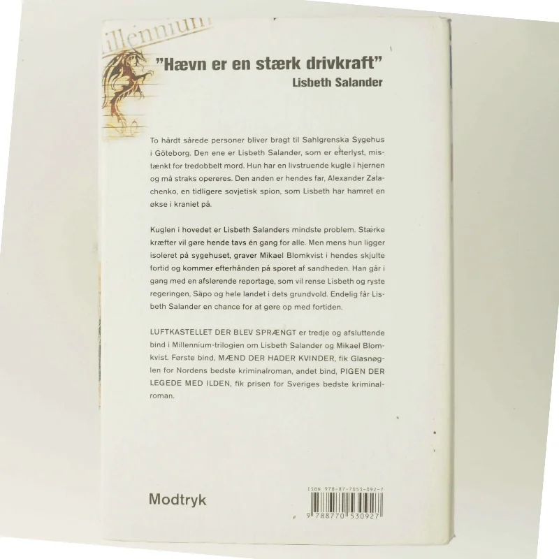 Luftkastelletderblevsprngt Stir up a Hornets' Nest of Girl. Shi Dige Larsen. the Danish Original. Hardcover](chinese Edition) af Stieg Larsson (Bog)