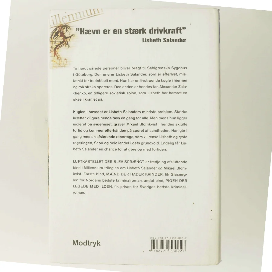 Luftkastelletderblevsprngt Stir up a Hornets' Nest of Girl. Shi Dige Larsen. the Danish Original. Hardcover](chinese Edition) af Stieg Larsson (Bog)