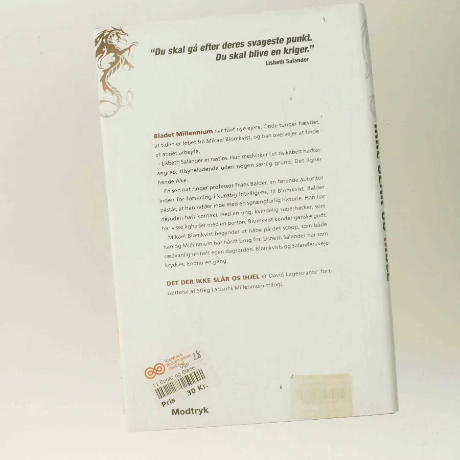 Det der ikke slår os ihjel af David Lagercrantz (Bog)