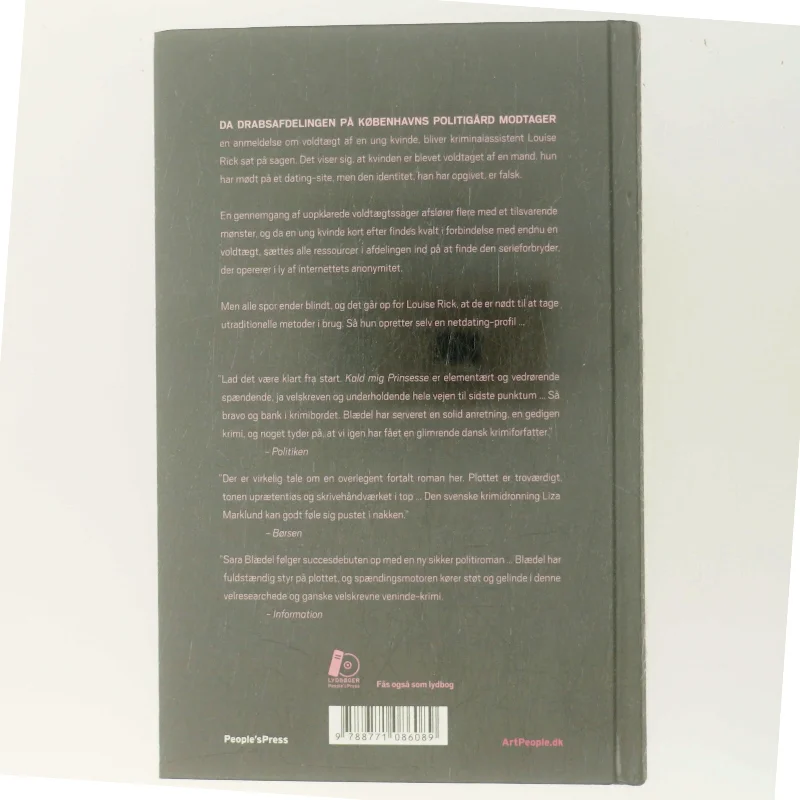 Kald mig prinsesse. 2 af Sara Blædel (Bog)