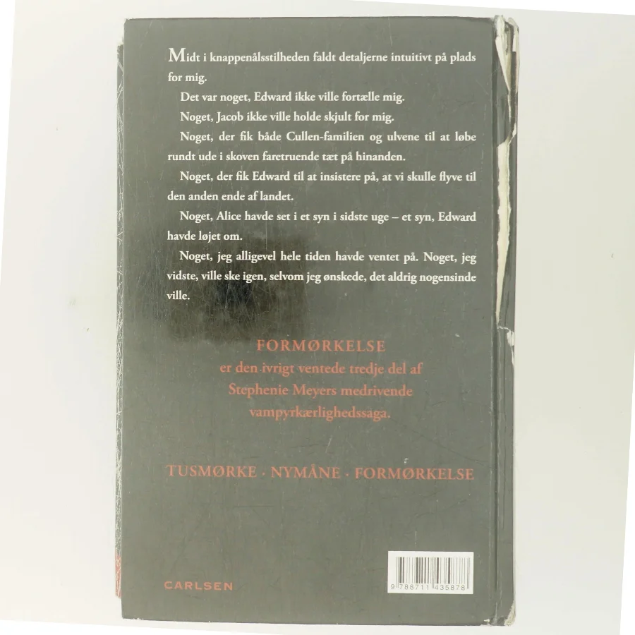 Formørkelse af Stephenie Meyer (Bog)