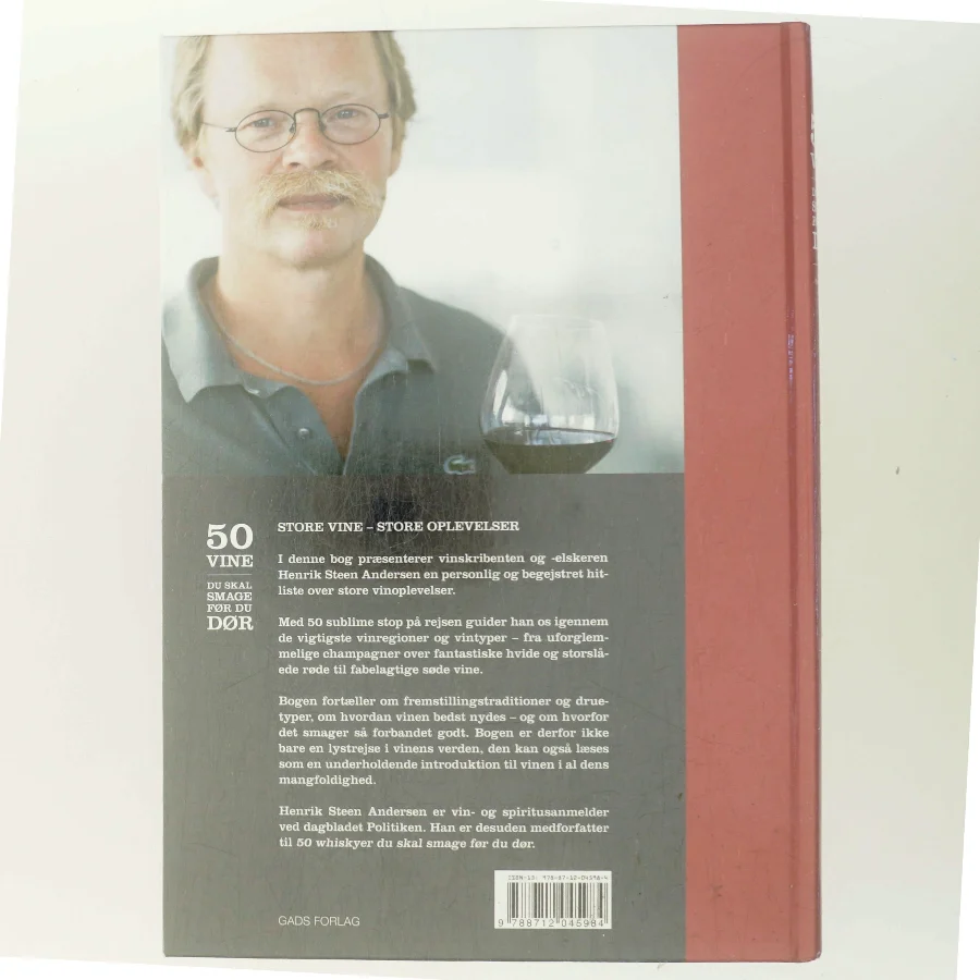 50 vine du skal smage før du dør af Henrik Steen Andersen (f. 1957-11-21) (Bog)