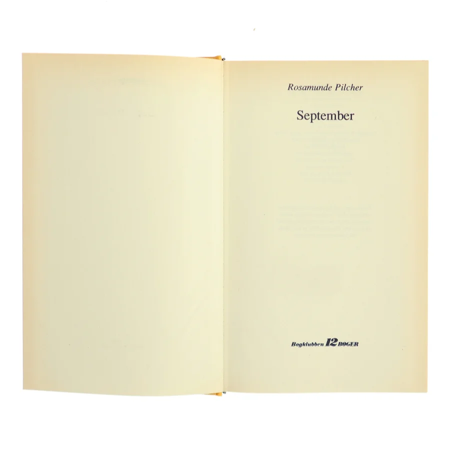 September af Rosamunde Pilcher (Bog)