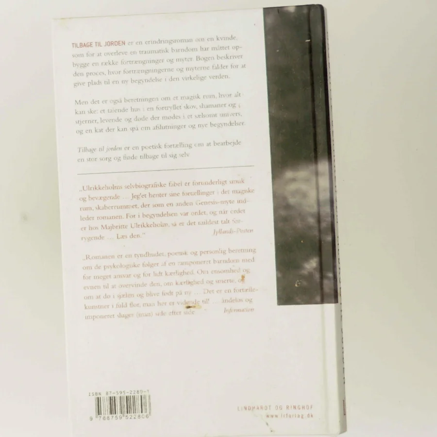 Tilbage til jorden : erindringsroman af Majbritte Ulrikkeholm (Bog)