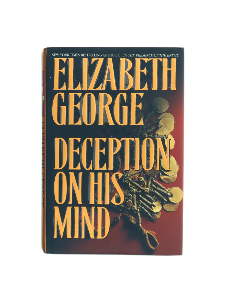 Forsiden af Skinnet bedrager (Deception on His Mind) af Elizabeth George