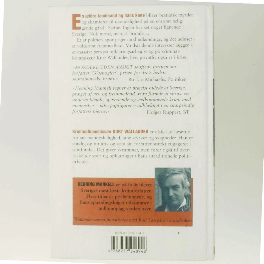 Mordere uden ansigt af Henning Mankell (Bog)