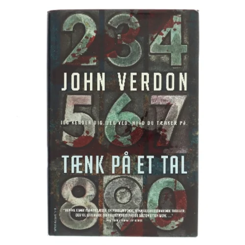 Tænk på et tal af John Verdon (Bog)