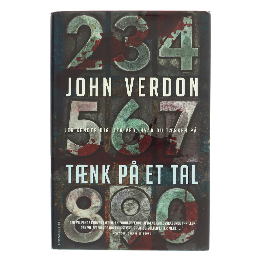 Tænk på et tal af John Verdon (Bog)