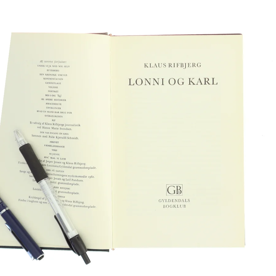 Lonni og Karl af Klaus Rifbjerg (Bog)