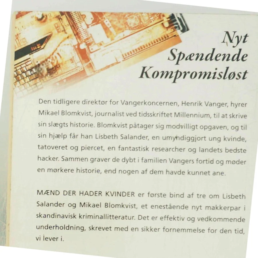 Mænd der hader kvinder af Stieg Larsson (Bog)