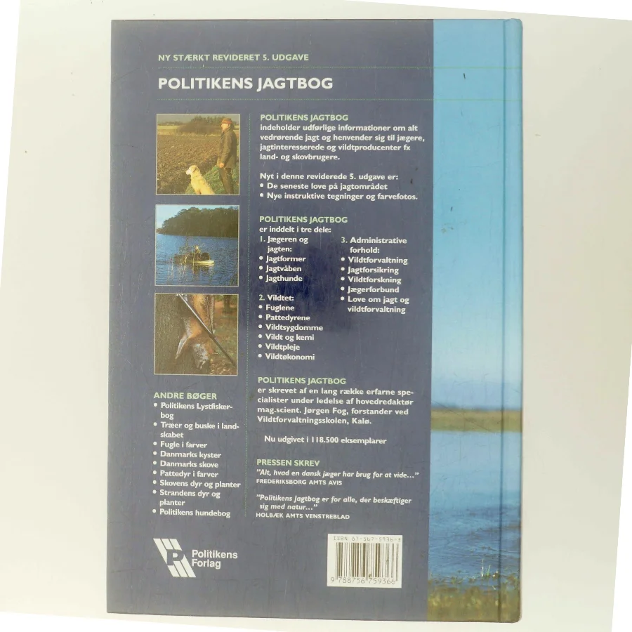 Politikens jagtbog af Jørgen Fog (f. 1933) (Bog)