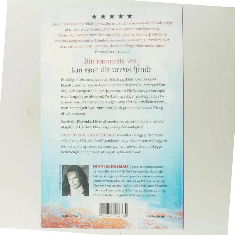 Svar hvis du kan høre mig af Ninni Schulman (Bog)